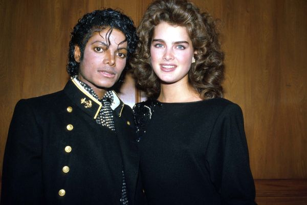 Brooke Shields and Michael Jackson