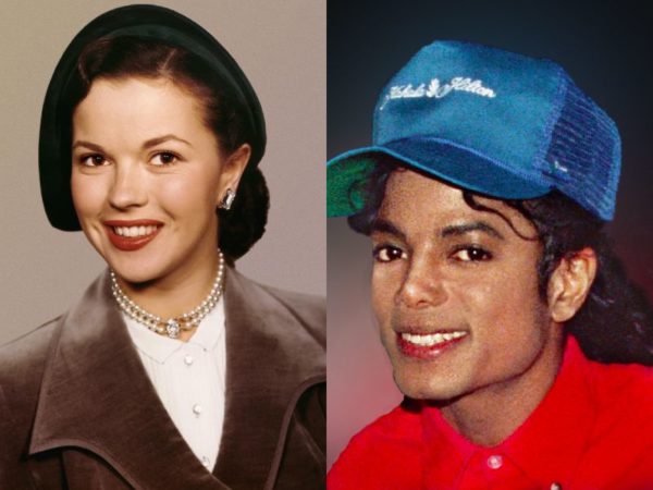 Shirley Temple and Michael jackson