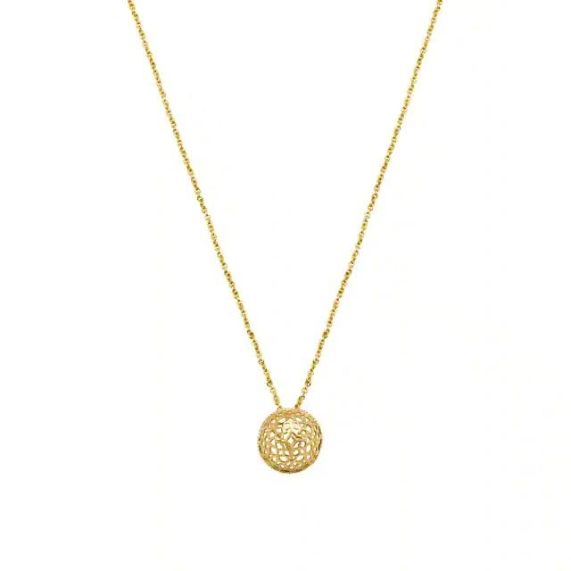 14kt Yellow Gold Magic Dome Pendant