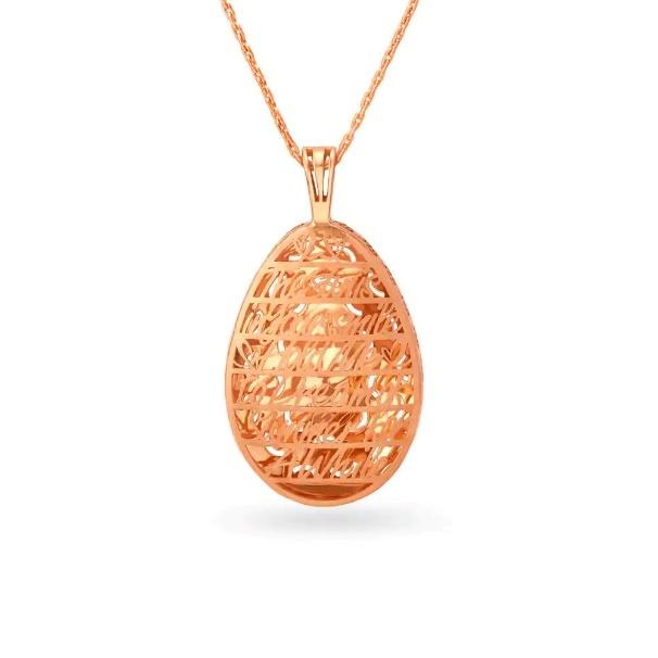 Love Story In 18kt Rose Gold Pendant