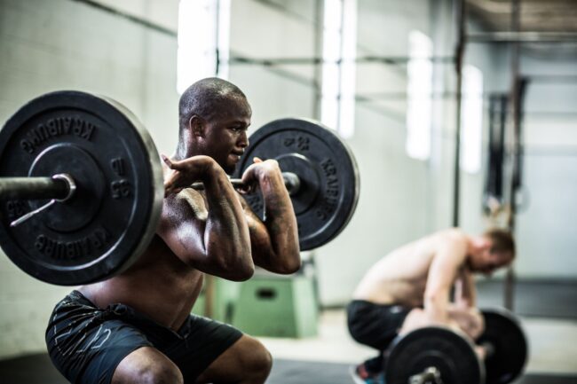 a person working out