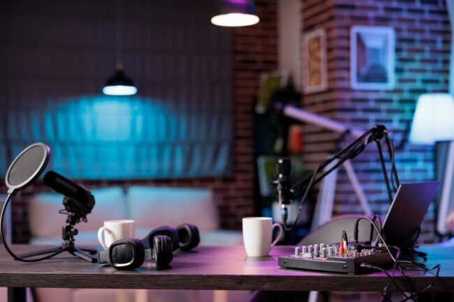 podcasts studio and equipment