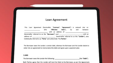 Loan Agreement Templates