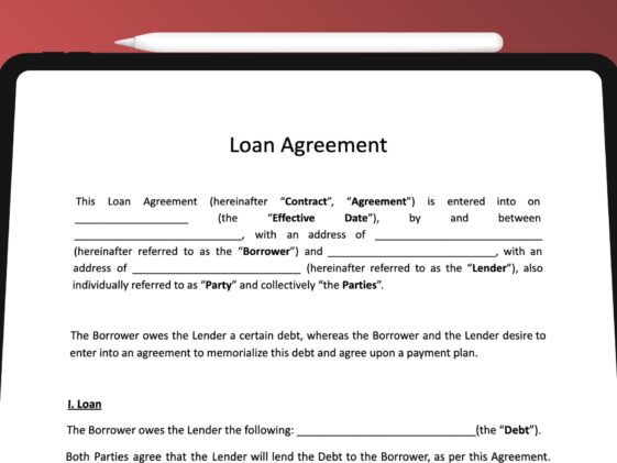 Loan Agreement Templates