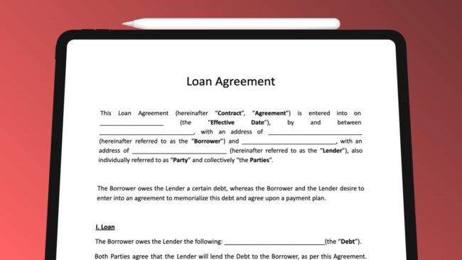 Loan Agreement Templates