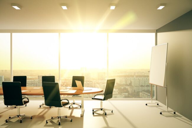natural light in office