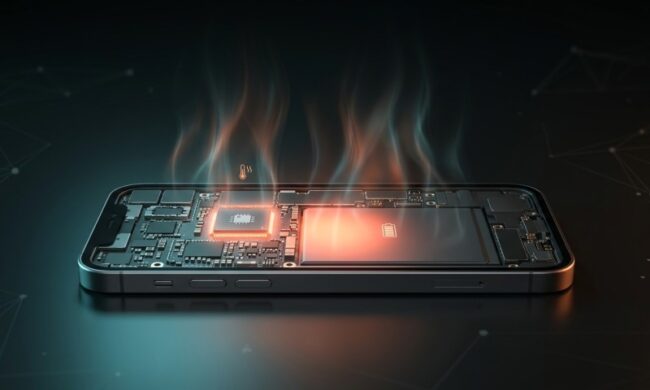 internal components of the phone overheating