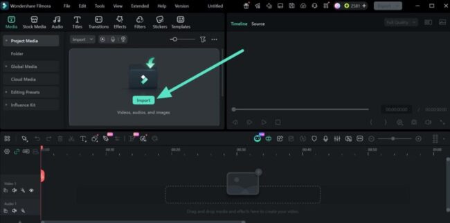 Create the Project and Import Video