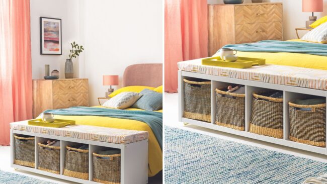 Organize storage space in bedroom
