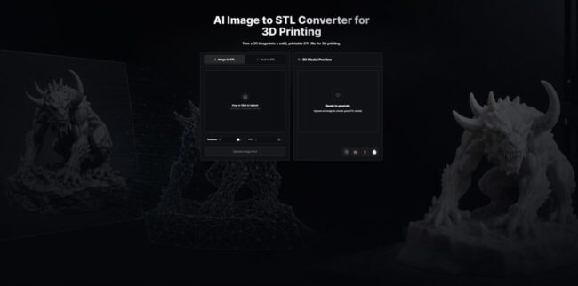 AI Image to STL Converter for 3D Printing